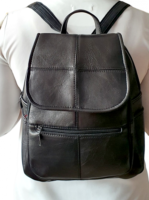Rucsac Dama Piele Naturala Negru Fiona G03448 [9]