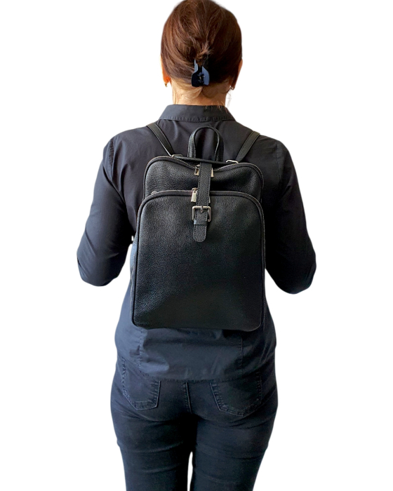 Rucsac Dama Piele Naturala Negru Lena G04787 [7]