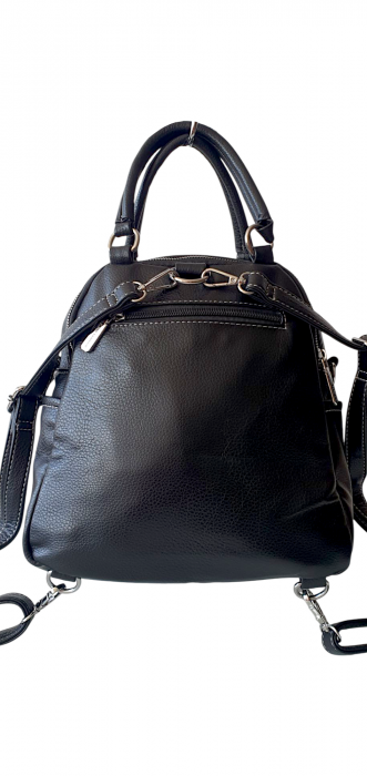 Rucsac Dama Piele Naturala Negru Lia V. Fabbiano G04176 [4]