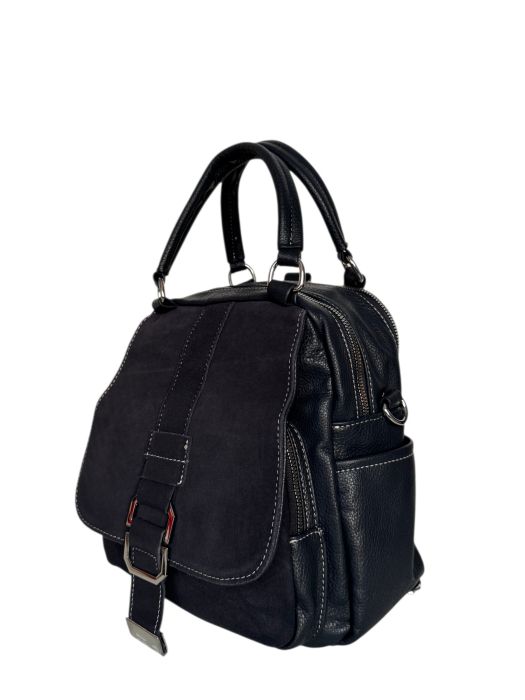 Rucsac Dama Piele Naturala Negru Lia V. Fabbiano G04176 [12]