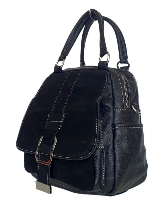 Rucsac Dama Piele Naturala Negru Lia V. Fabbiano G04176 [3]