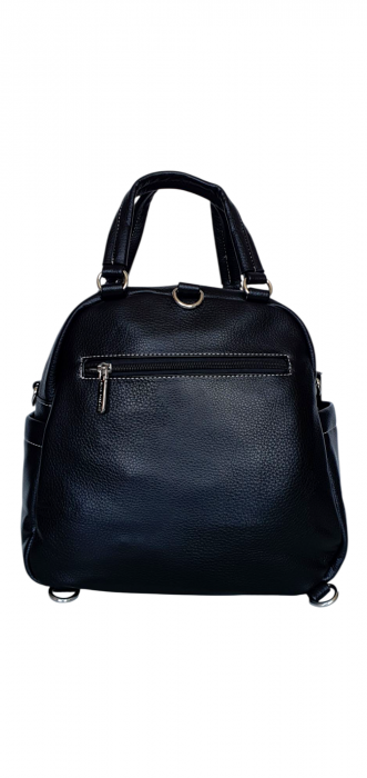 Rucsac Dama Piele Naturala Negru Mara V. Fabbiano G04410 [4]