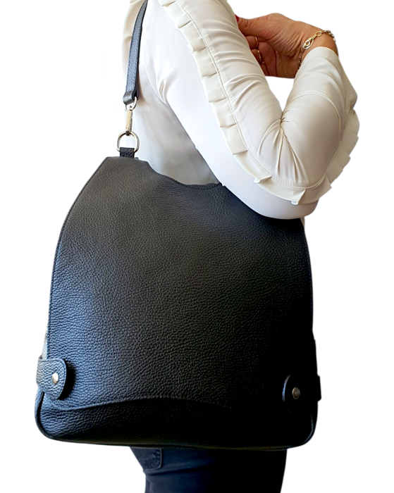 Rucsac Dama Piele Naturala Negru Marina G04508 [6]