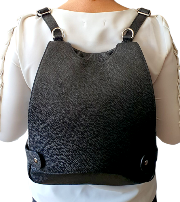 Rucsac Dama Piele Naturala Negru Marina G04508 [7]