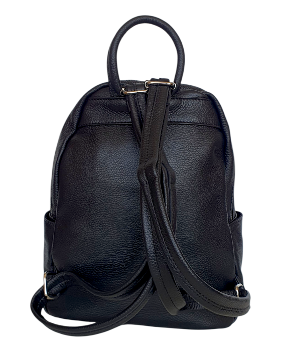 Rucsac Dama Piele Naturala Negru Sia G02540 [4]