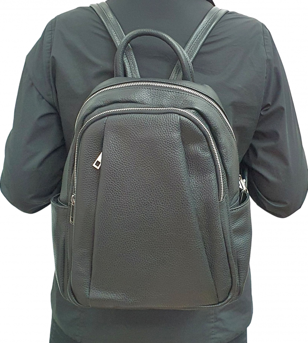 Rucsac Dama Piele Naturala Negru Sia G02540 [7]