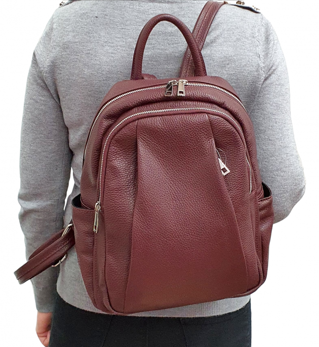 Rucsac Dama Piele Naturala Grena Sia G02611 [7]