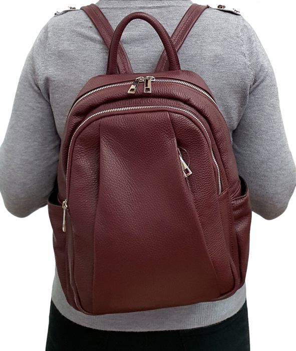 Rucsac Dama Piele Naturala Grena Sia G02611 [8]
