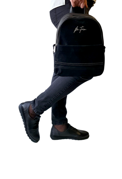 Rucsac Dama Piele Naturala Negru Teo  V. Fabbiano G04567 [6]