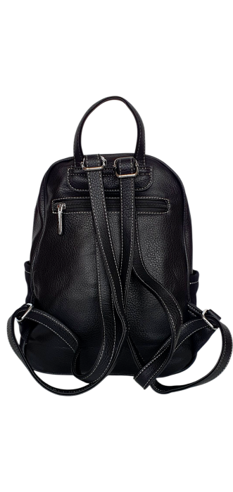 Rucsac Dama Piele Naturala Negru Teo  V. Fabbiano G04567 [4]