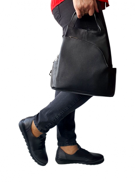 Rucsac Dama Piele Naturala Negru Tokio G04250 [7]