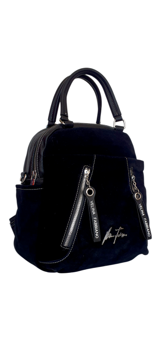 Rucsac Dama Piele Naturala Negru V.Fabbiano Geo G04539 [2]