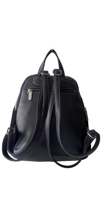 Rucsac Dama Piele Naturala Negru V.Fabbiano Smaranda G04464 [4]