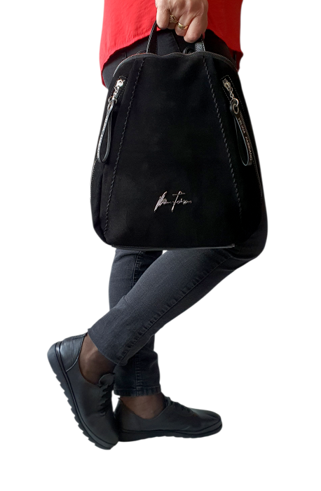 Rucsac Dama Piele Naturala Negru V.Fabbiano Smaranda G04464 [8]