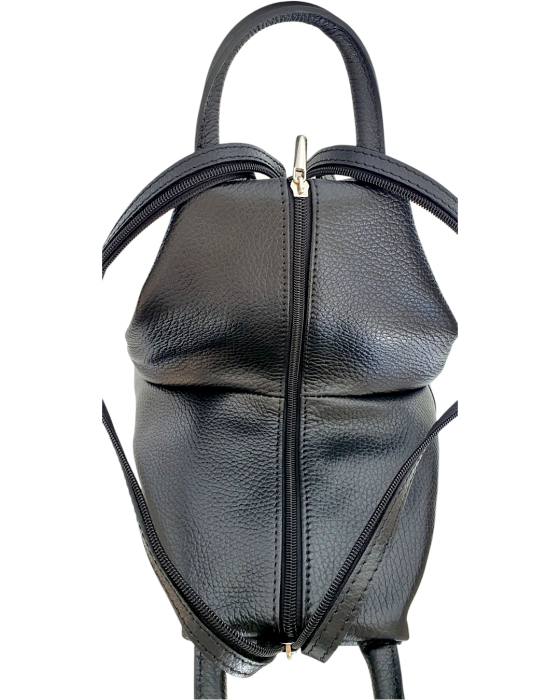 Rucsac Dama Piele Naturala Negru Carolina G04793 [5]