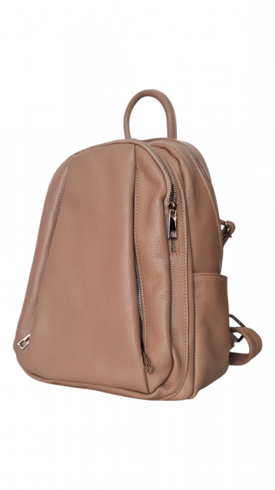 Rucsac Dama Piele Naturala Nude Sia G04164 [3]