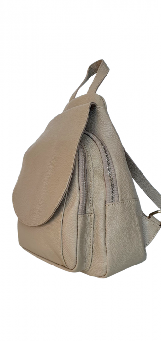 Rucsac Dama Piele Naturala Grej Vernis G04252 [3]