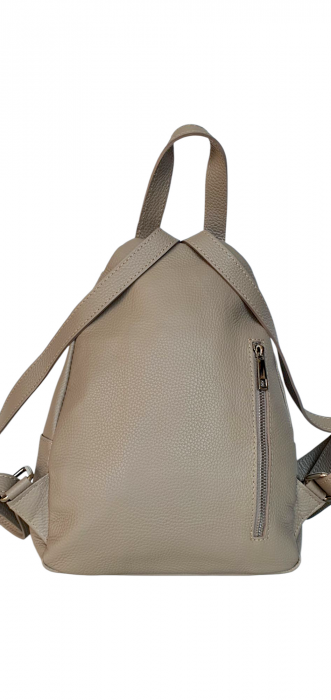 Rucsac Dama Piele Naturala Grej Vernis G04252 [4]