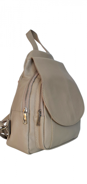 Rucsac Dama Piele Naturala Grej Vernis G04252 [2]