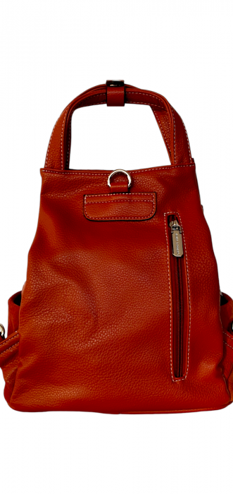 Rucsac Dama Piele Naturala Corai Diana G03970 [4]