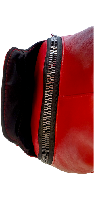 Rucsac Dama Piele Naturala Rosu Hema G04560 [5]