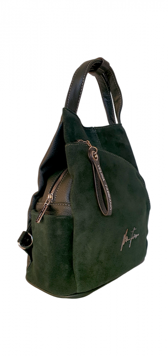 Rucsac Dama Piele Naturala Verde Diana G03973 [2]