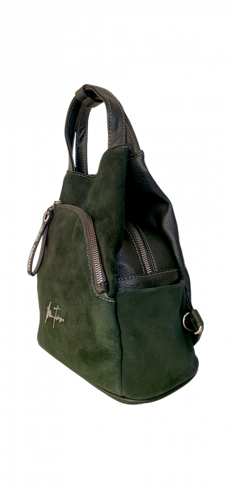 Rucsac Dama Piele Naturala Verde Diana G03973 [3]
