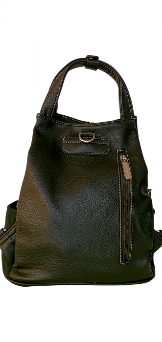 Rucsac Dama Piele Naturala Verde Diana G03973 [4]
