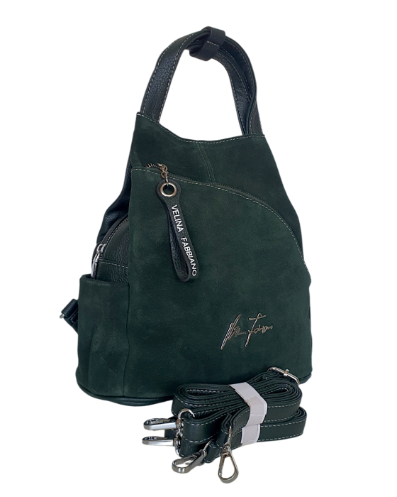 Rucsac Dama Piele Naturala Verde Diana G04807 [3]