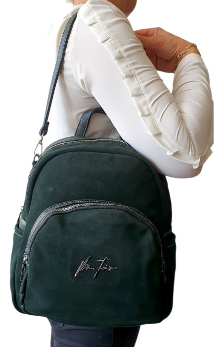 Rucsac Dama Piele Naturala Verde Parascheva G04502 [8]