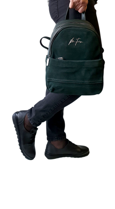 Rucsac Dama Piele Naturala Verde Teo V. Fabbiano G04568 [6]