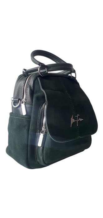 Rucsac Dama Piele Naturala Verde V.Fabbiano Carmen G04570 [2]