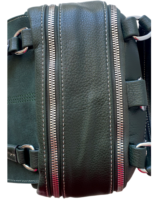 Rucsac Dama Piele Naturala Verde V.Fabbiano Carmen G04570 [6]
