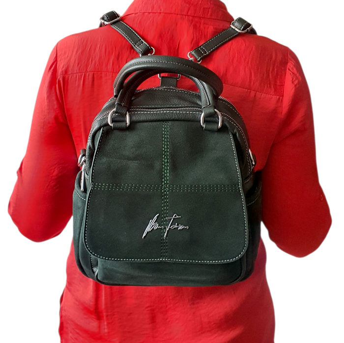 Rucsac Dama Piele Naturala Verde V.Fabbiano Carmen G04570 [10]