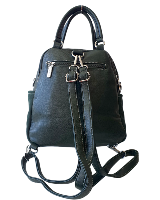 Rucsac Dama Piele Naturala Verde V.Fabbiano Carmen G04570 [4]