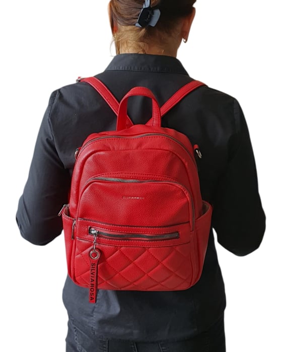 Rucsac Dama Rosu Gilda Silvia Rosa G03627 [7]