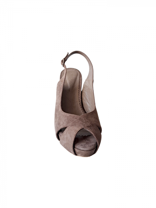 Sandale Dama Piele Naturala Cafeniu Alexa D03072 [3]