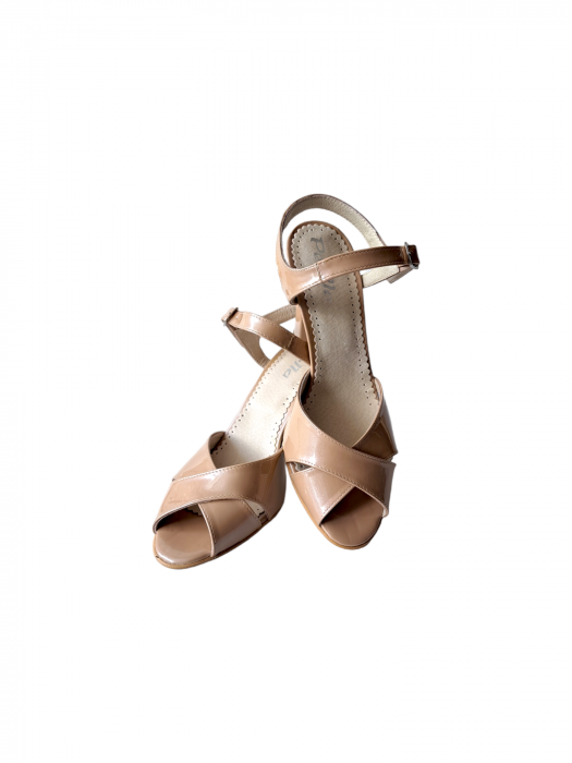 Sandale Dama Piele Naturala Cafeniu Prella Zara D03091 [5]