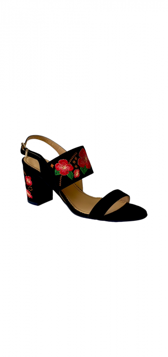Sandale Dama Piele Naturala Guban Negre Ama D03100 [2]