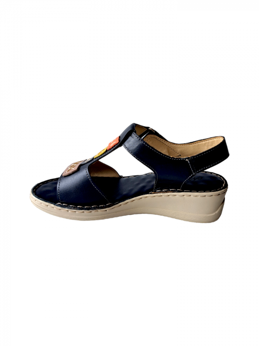 Sandale Dama Piele Naturala Nicolis Negre Avra D03099 [3]