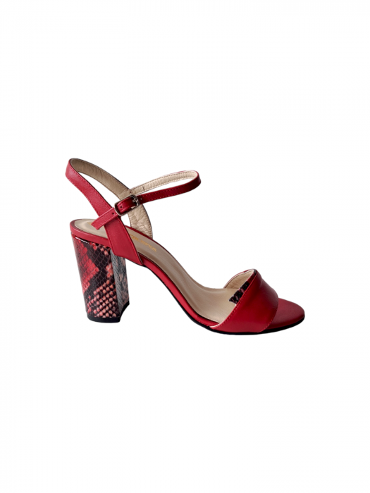 Sandale Dama Piele Naturala Rosii Moda Prosper Georgina D03078 [2]