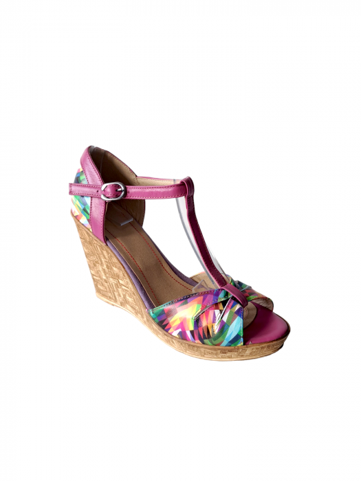 Sandale Dama Piele Naturala Roz Matheo Ami D03086 [3]