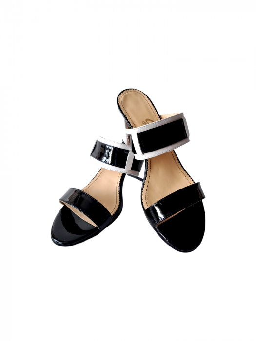 Sandale Dama Piele Naturala Guban Negre Jacqueline D03084 [4]