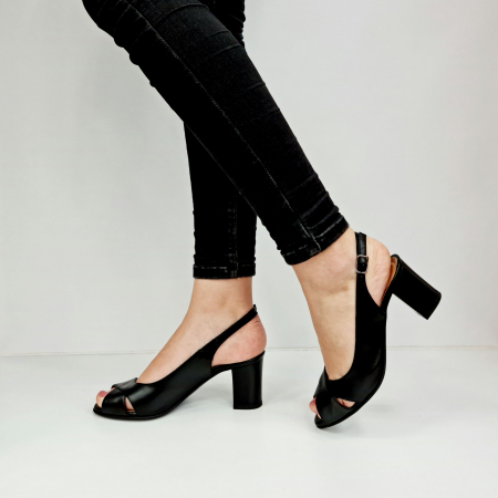 Sandale Dama Piele Naturala Negre Celeste D02762 [1]