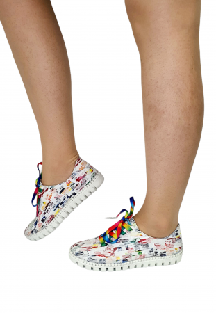 Pantofi Casual Piele Naturala Multicolor Pass Colection Nelly D02887 [2]