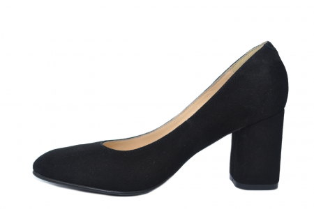 Pantofi cu toc Piele Naturala Perlla Negri Celia D02198 [1]