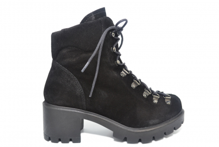 Oferte Incaltaminte - Ghete Casual Piele Naturala Negre Aliz D02120