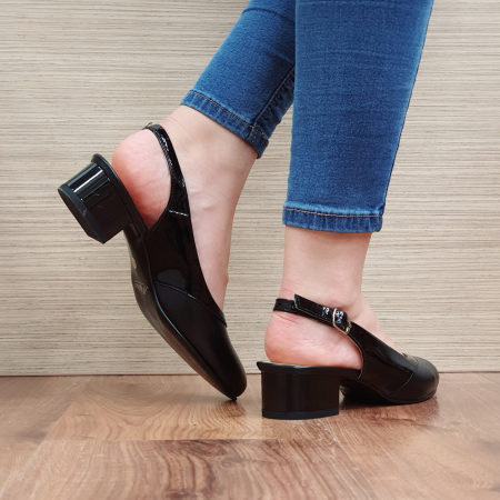 Pantofi Dama Piele Naturala Negri Matheo Zarina D02371 [3]