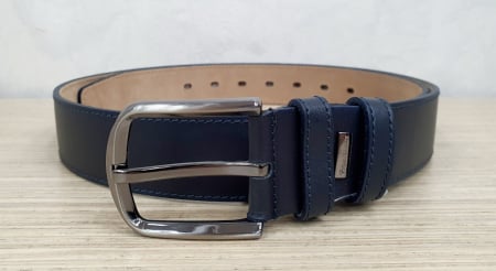 Accesorii Din Piele - Curea Barbati Piele Naturala Bleumarin Zenon