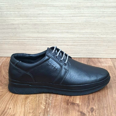 Pantofi Barbati Casual Piele Naturala Negri Alexe B00065 [4]